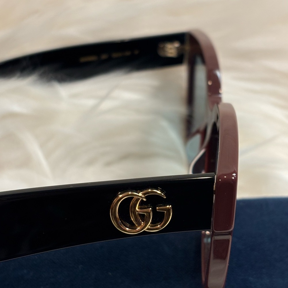 Gucci GG0998S Sunglasses Brown/Black in Case EUC - Picture 10 of 14